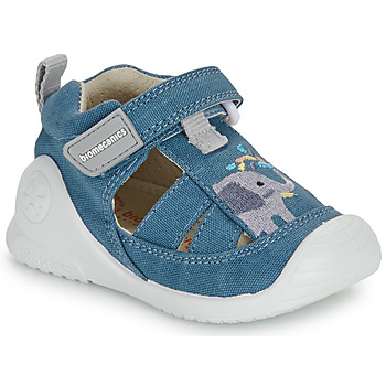Schuhe Kinder Sandalen / Sandaletten Biomecanics SANDALIA ELEFANTE Blau / Weiss
