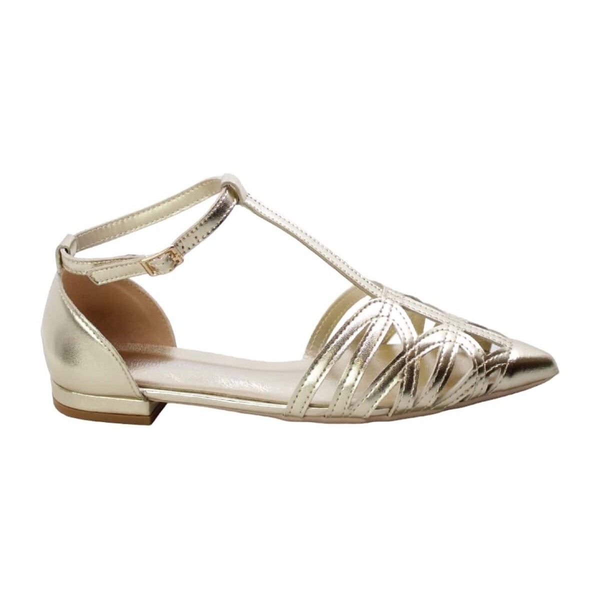 Schuhe Damen Sandalen / Sandaletten Francescomilano 142489 Gold