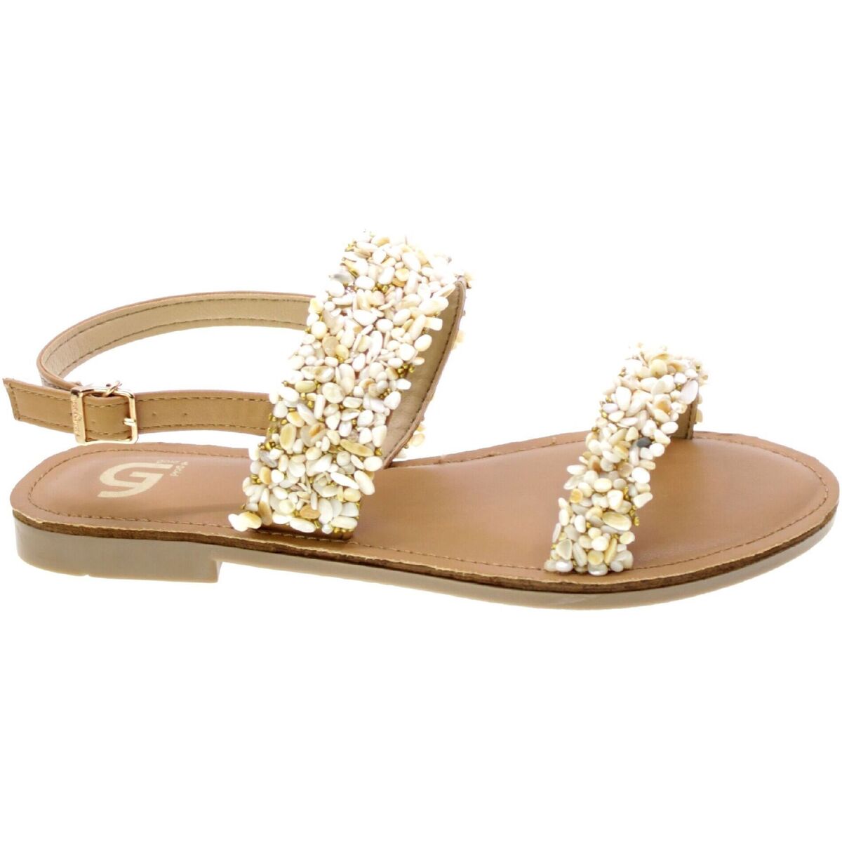 Schuhe Damen Sandalen / Sandaletten Gold&gold 142372 Weiss