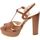 Schuhe Damen Sandalen / Sandaletten Lorenzo Mari 142867 Braun