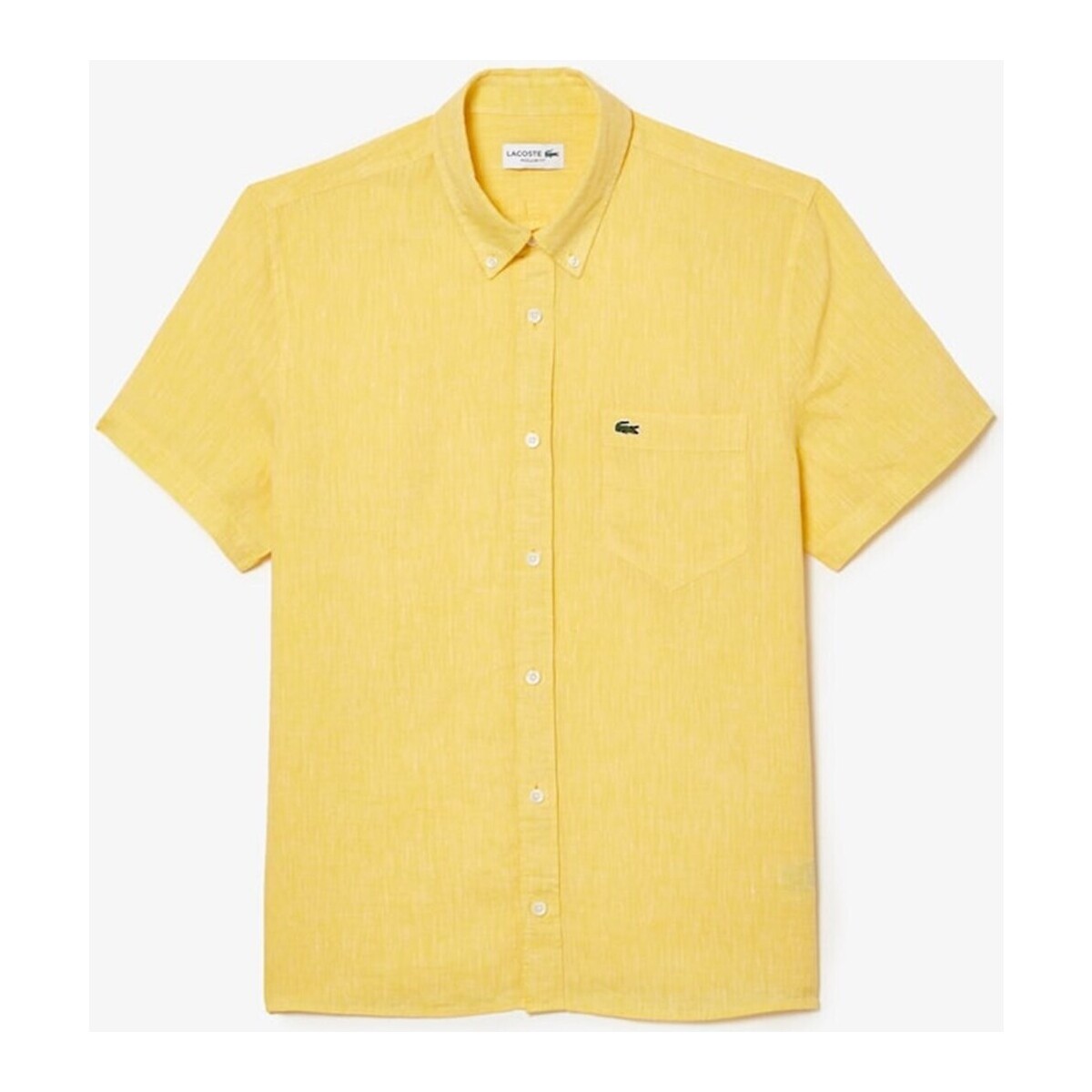Kleidung Herren Kurzärmelige Hemden Lacoste CH4991 Hemd Mann Gelb
