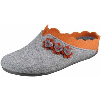 Schuhe Damen Hausschuhe Manitu -orange 320097-09 Grau