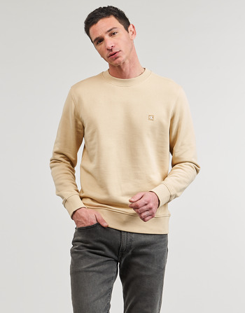 Kleidung Herren Sweatshirts Calvin Klein Jeans CK EMBRO BADGE CREW NECK Beige