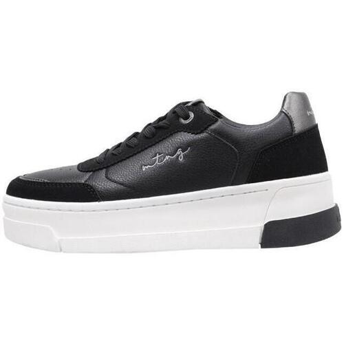 Schuhe Damen Sneaker Low MTNG 60387 Schwarz