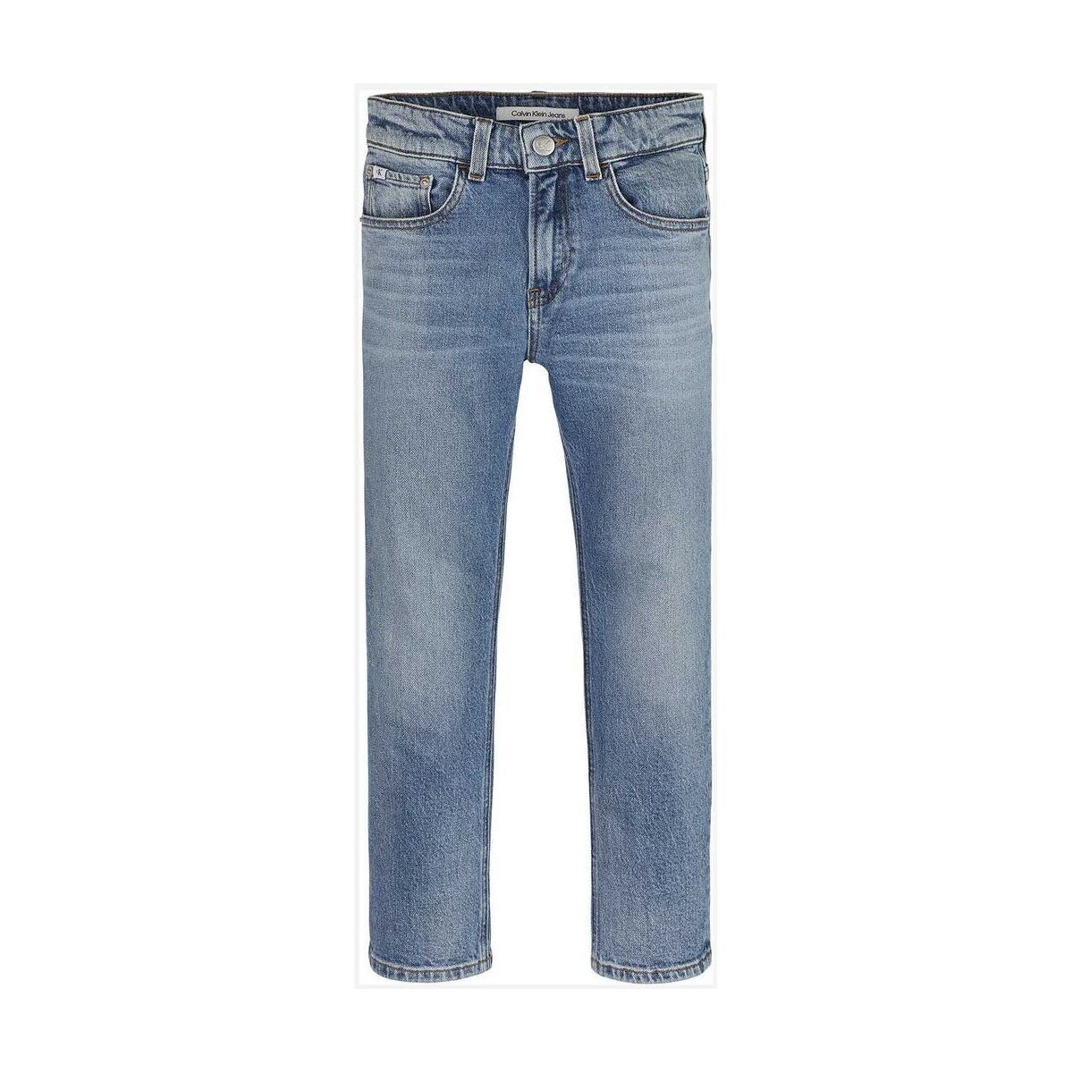 Kleidung Jungen Jeans Calvin Klein Jeans IB0IB01709 DAD-1A4 BLUE WASH Blau