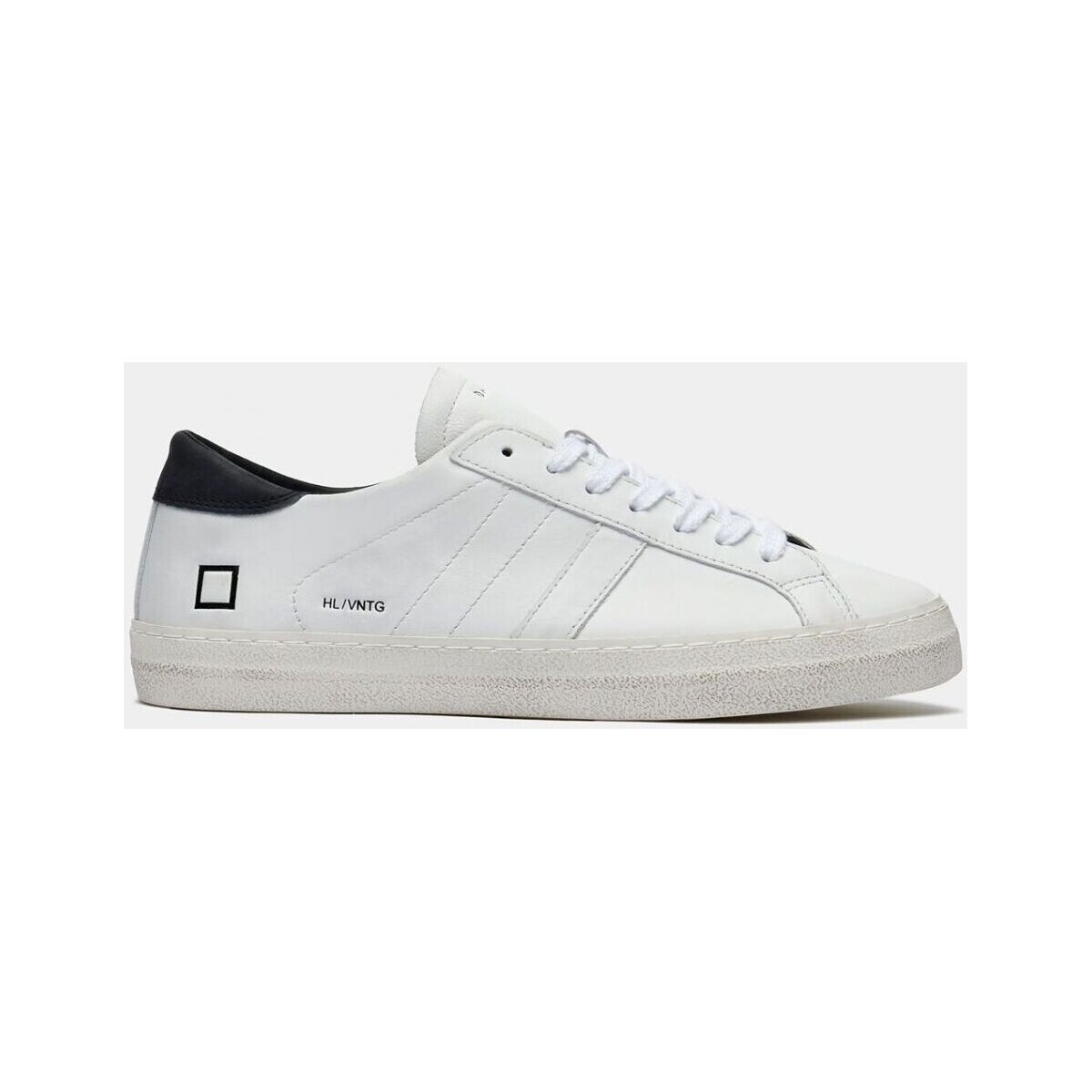 Schuhe Herren Sneaker Date M391-HL-VC-WB HILL LOW VINTAGE-WHITE/BLACK Weiss