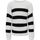 Kleidung Mädchen Pullover Only 15301987 SIF STRIPED-WHITE/BLACK Weiss