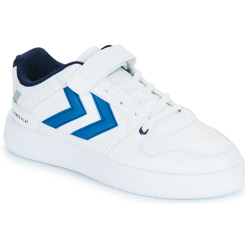 Schuhe Kinder Sneaker Low hummel ST. POWER PLAY JR Weiss / Blau