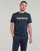 Kleidung Herren T-Shirts Timberland Camo Linear Logo Short Sleeve Tee Marine