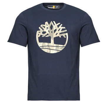 Kleidung Herren T-Shirts Timberland Camo Tree Logo Short Sleeve Tee Marine