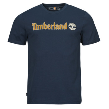 Kleidung Herren T-Shirts Timberland Linear Logo Short Sleeve Tee Marine