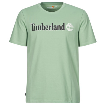 Timberland Linear Logo Short Sleeve Tee Grau / Grün