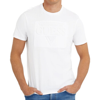 Kleidung Herren T-Shirts & Poloshirts Guess G-M3YI92K9RM1 Weiss