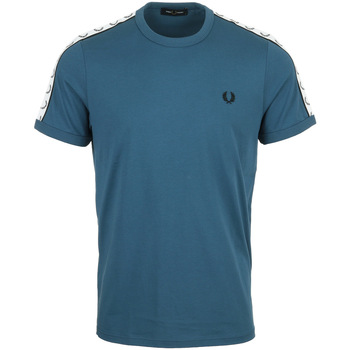 Kleidung Herren T-Shirts Fred Perry Taped Ringer Tee-Shirt Blau