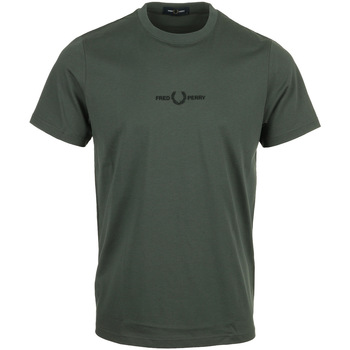 Kleidung Herren T-Shirts Fred Perry Embroidered Grün