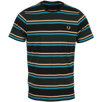 Kleidung Herren T-Shirts Fred Perry Bold Stripe Grün