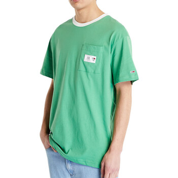 Kleidung Herren T-Shirts & Poloshirts Tommy Hilfiger DM0DM16317 Grün