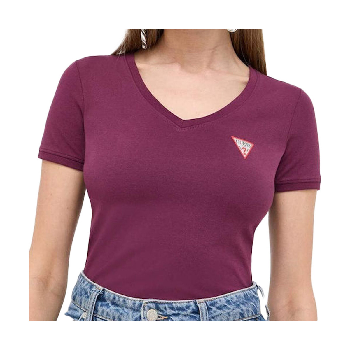Kleidung Damen T-Shirts & Poloshirts Guess G-W2YI45J1314 Violett