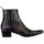 Schuhe Herren Klassische Stiefel Jeffery-West Chelsea-Stiefel aus Leder Schwarz