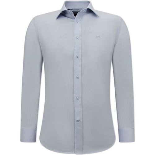 Kleidung Herren Langärmelige Hemden Gentile Bellini Oxford Blank – – Hell Blau