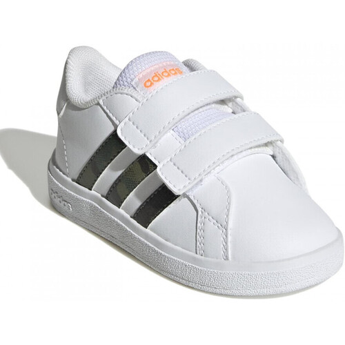 Schuhe Kinder Sneaker adidas Originals Grand court 2.0 cf i Weiss