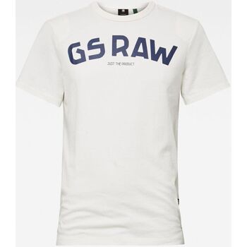 G-Star Raw  T-Shirts & Poloshirts D16388 4561 GR TEE-111 MILK