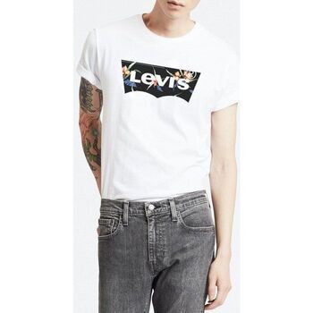 Levis  T-Shirts & Poloshirts 22489 0273 HOUSEMARK TEE-WHITE FLOREAL