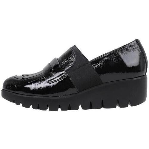 Schuhe Damen Slipper Wonders C-33301 Schwarz