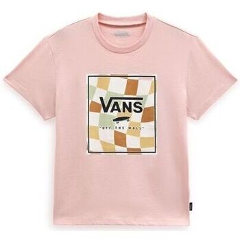 Kleidung Mädchen T-Shirts & Poloshirts Vans VN000795BQL1 CREW VAXY-ROSES Rosa