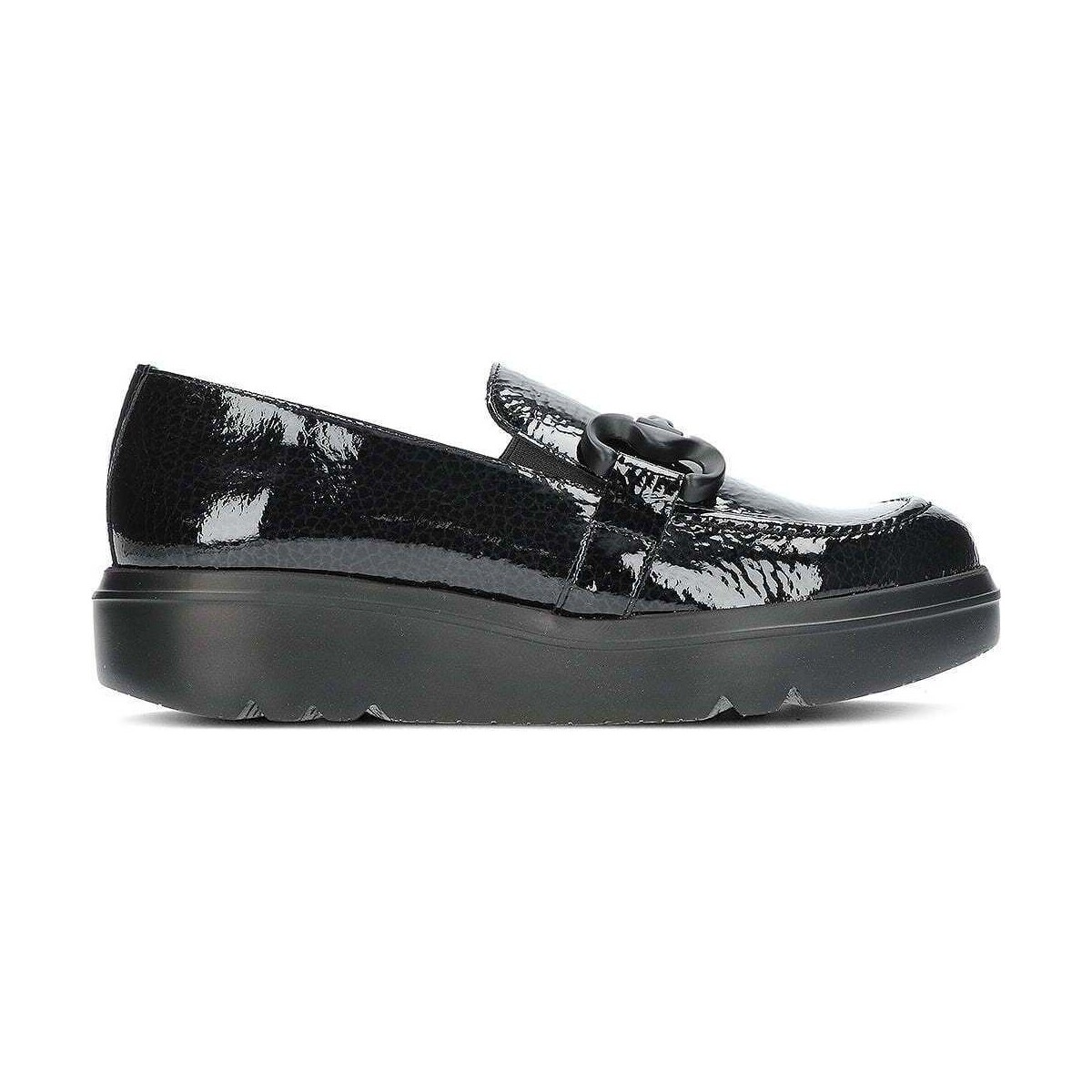 Schuhe Damen Slipper Wonders CARIBOU LOAFERS A-2821 Schwarz