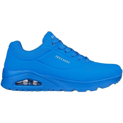 Schuhe Herren Sneaker Skechers UNO-STAND ON AIR 52458 BLU Blau