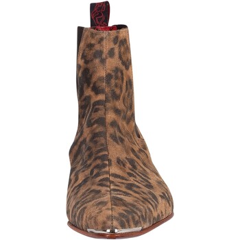 Jeffery-West Chelsea-Boots mit Leoparden-Print Braun