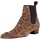 Schuhe Herren Klassische Stiefel Jeffery-West Chelsea-Boots mit Leoparden-Print Braun