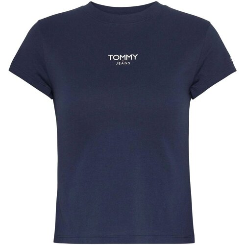 Kleidung Damen T-Shirts & Poloshirts Tommy Jeans DW0DW16435 Blau