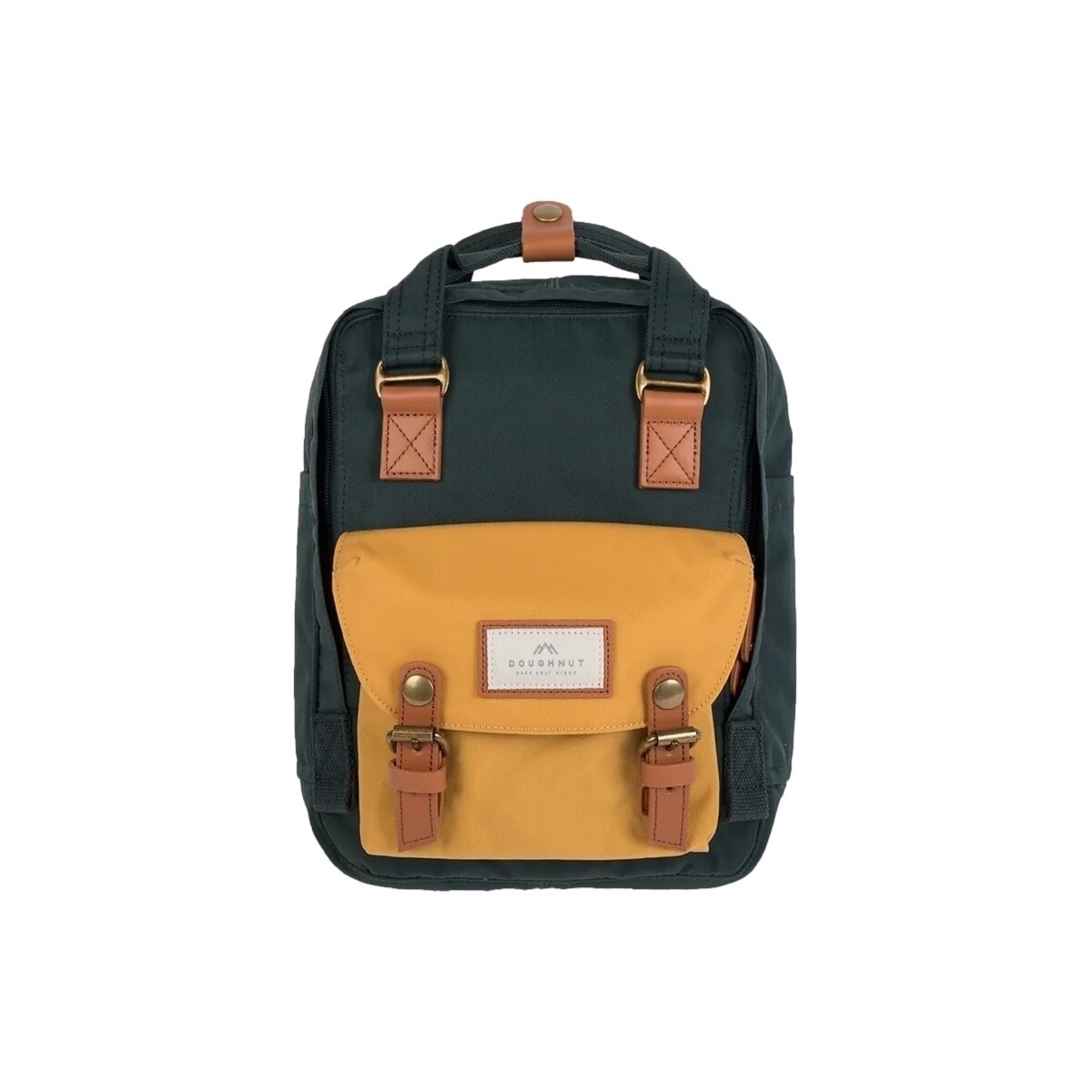 Taschen Damen Rucksäcke Doughnut Macaroon Mini Backpack - Slate Green/Yellow Grün