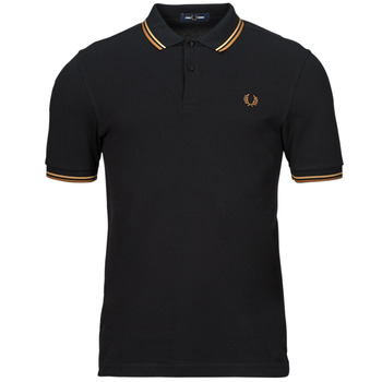 Fred Perry TWIN TIPPED FRED PERRY SHIRT Schwarz / Braun