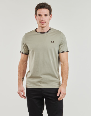 Fred Perry TWIN TIPPED T-SHIRT Grau