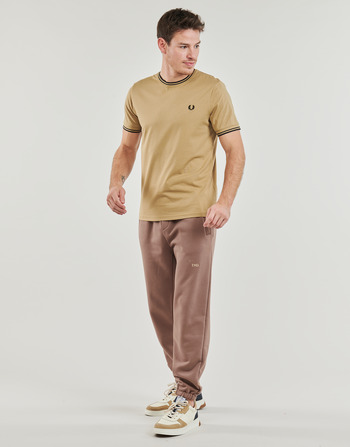 Fred Perry TWIN TIPPED T-SHIRT Beige / Schwarz