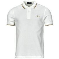 Kleidung Herren Polohemden Fred Perry TWIN TIPPED FRED PERRY SHIRT Weiss / Beige