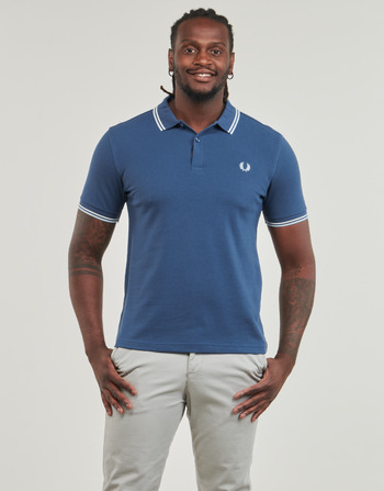 Fred Perry TWIN TIPPED FRED PERRY SHIRT Blau / Weiss