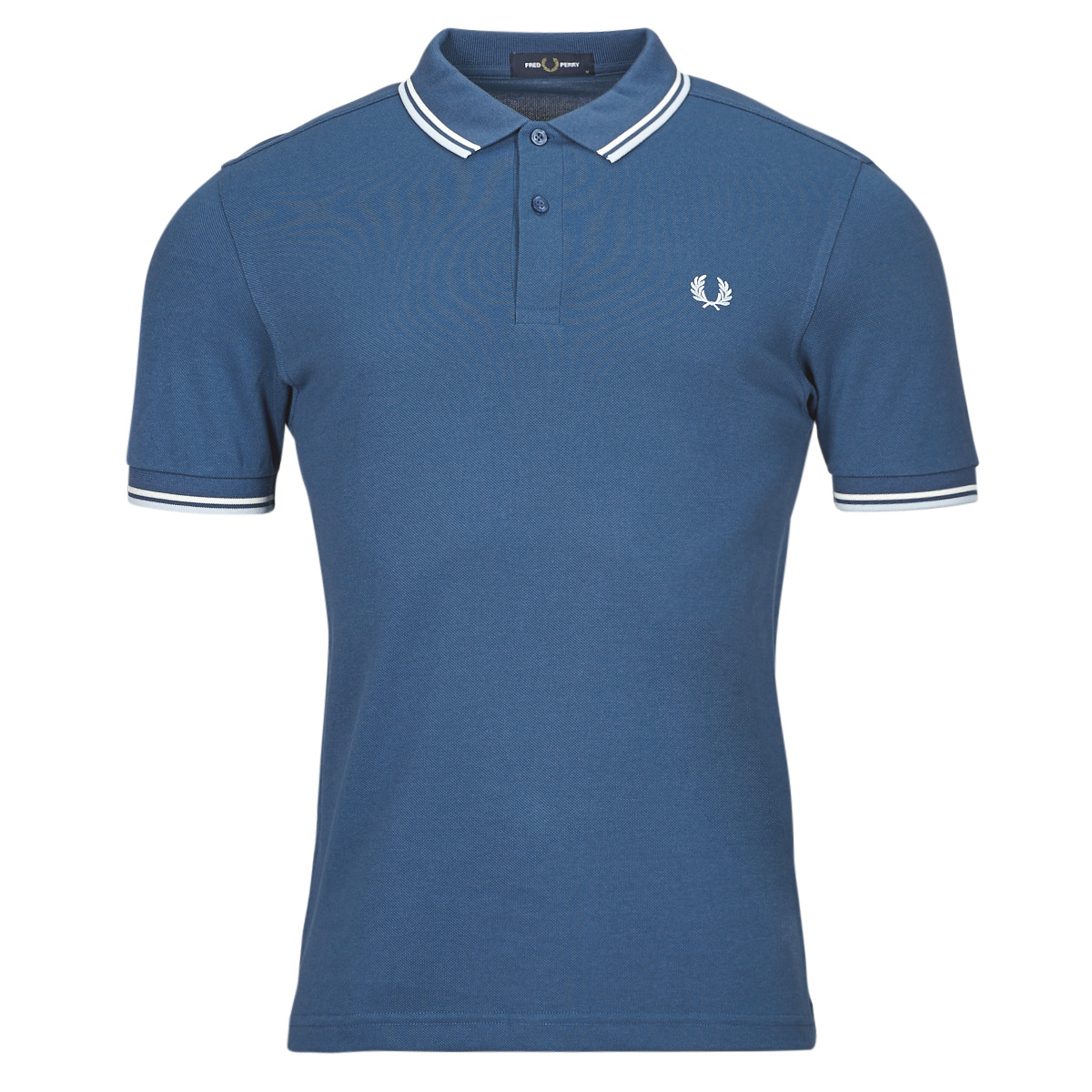 Kleidung Herren Polohemden Fred Perry TWIN TIPPED FRED PERRY SHIRT Blau / Weiss