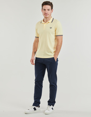 Fred Perry TWIN TIPPED FRED PERRY SHIRT Gelb / Marine