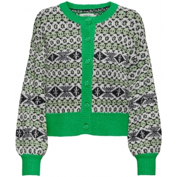 Kleidung Damen Pullover Only Dea Cardigan L/S - Island Green /Smoke Green Grün