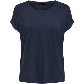 Kleidung Damen T-Shirts & Poloshirts Only 15106662 MONSTER-NAVY BLAZER Blau