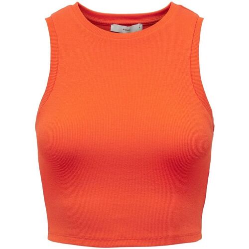 Kleidung Damen Tops Only 15282771 VILMA-FIRECRACKER Orange
