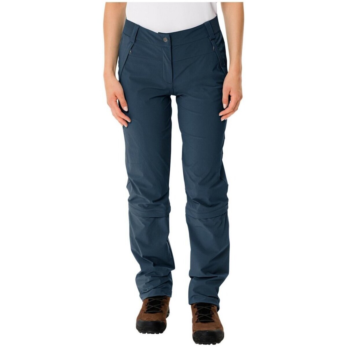 Kleidung Jungen Shorts / Bermudas Vaude Sport Wo Farley Stretch Capri T-Zip Pants 42616 179 Blau