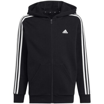 adidas  Kinder-Sweatshirt Sport U 3S FL FZ HOOD,BLACK/WHITE HR6331/000