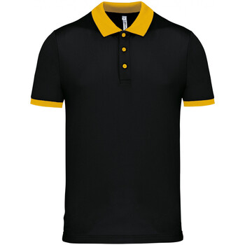 Kleidung Herren Polohemden Proact Polo piqué performance Schwarz