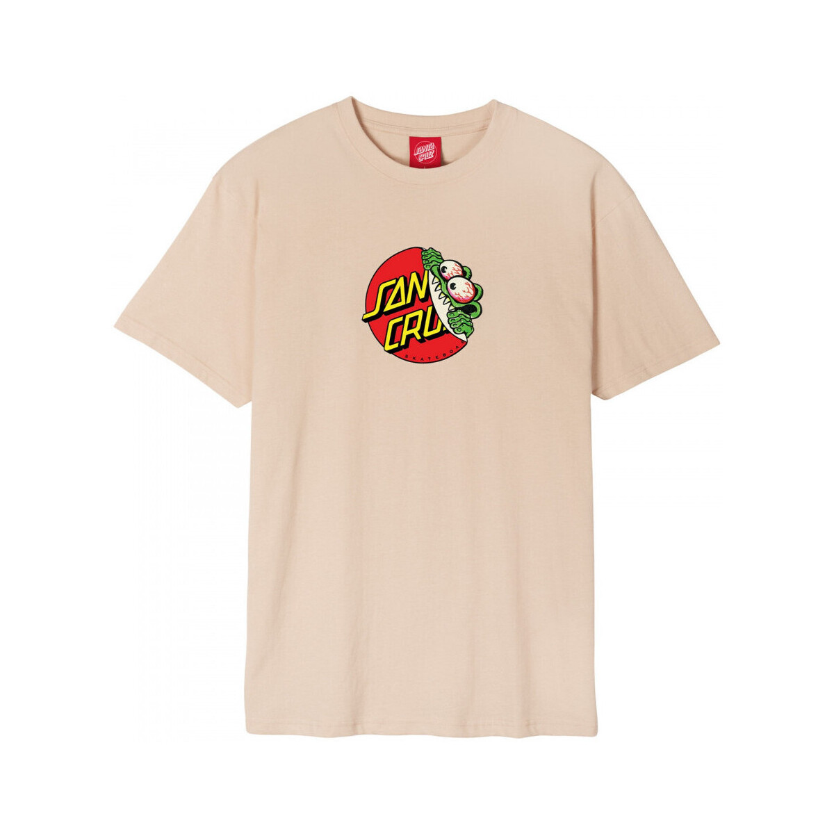 Kleidung Herren T-Shirts & Poloshirts Santa Cruz Beware dot front t-shirt Beige