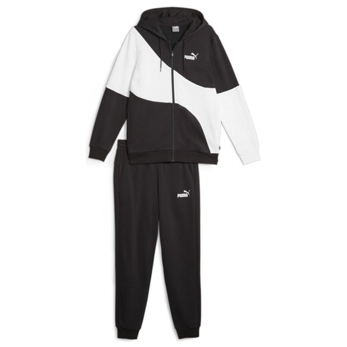 Kleidung Herren Jogginganzüge Puma Sport  Power Cat Sweat Suit 675972/001 Schwarz